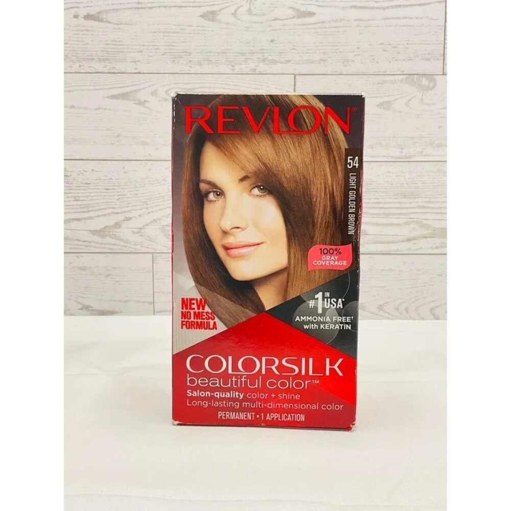 Revlon Color Silk Beautiful Permanent Color 54 Light Golden Brown
